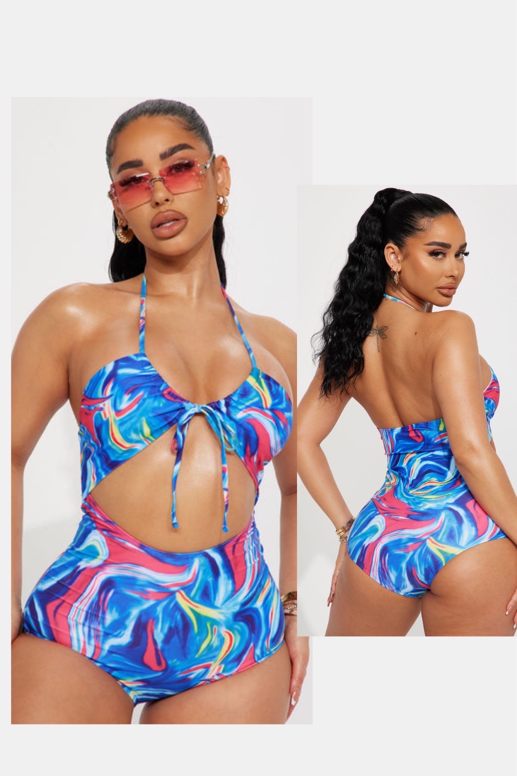 Maillot tie&die Fashion nova neuf 💙☀️👙🏖️