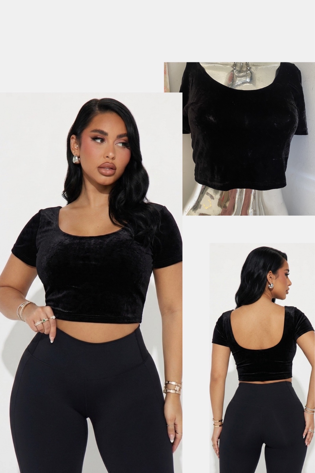 Crop top noir terranova🖤