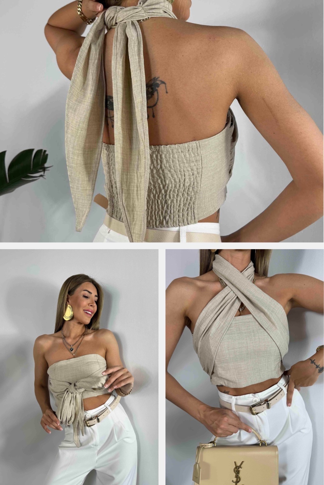 Haut croisé multi positions:chic fluide et infiniment transformable 🔥💕
