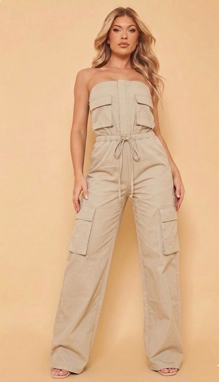 Combinaison cargo prettylittlething wide legs 😍🔥🔥