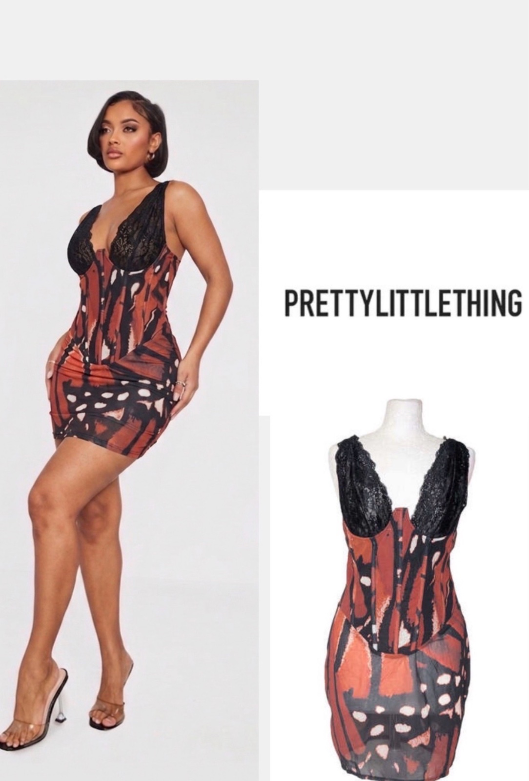 Robe corset prettylittlething 🦋🦋