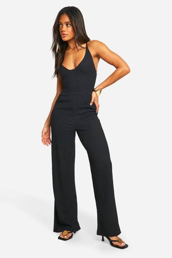 Combinaison noire wide legs 