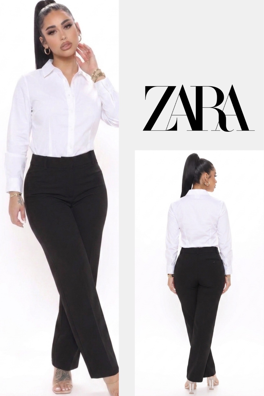 Zara pantalon basic 🖤