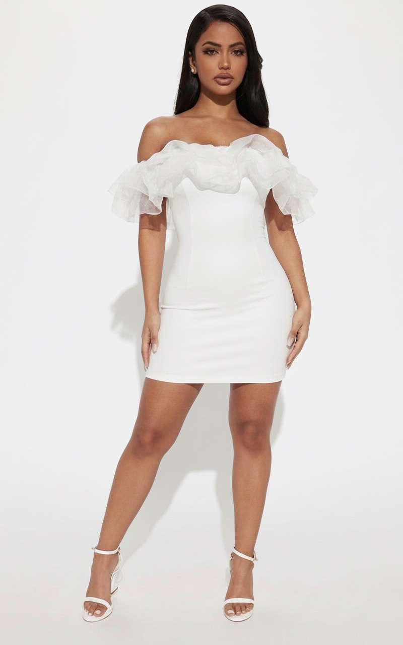 Sublime 🔥Robe à volant new look ⚪️⚪️🔥