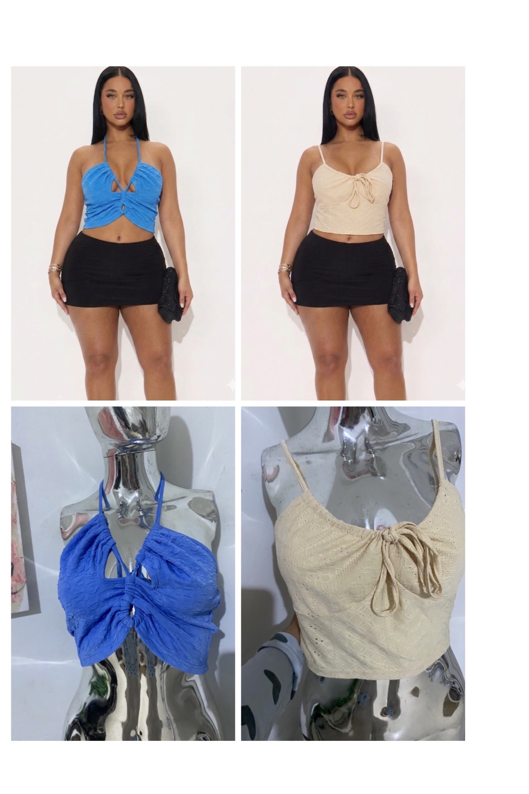 2 crop tops Shein taille L