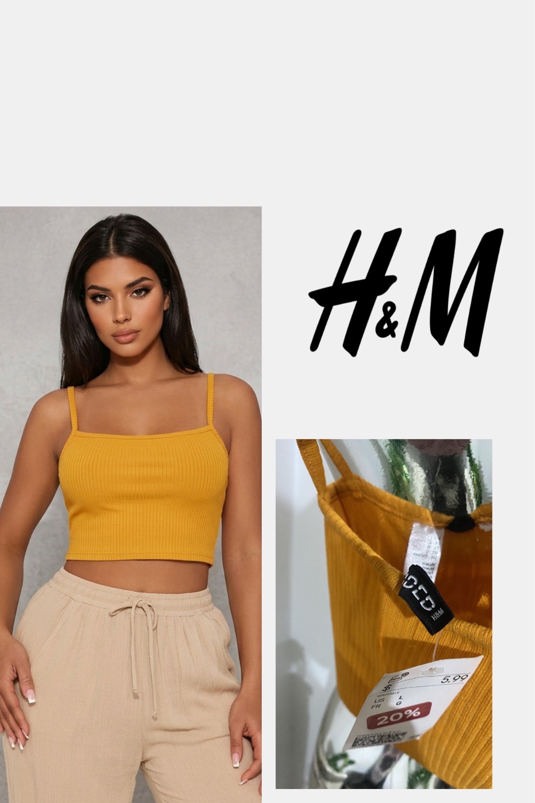 H&M bretelle neuf avec étiquette