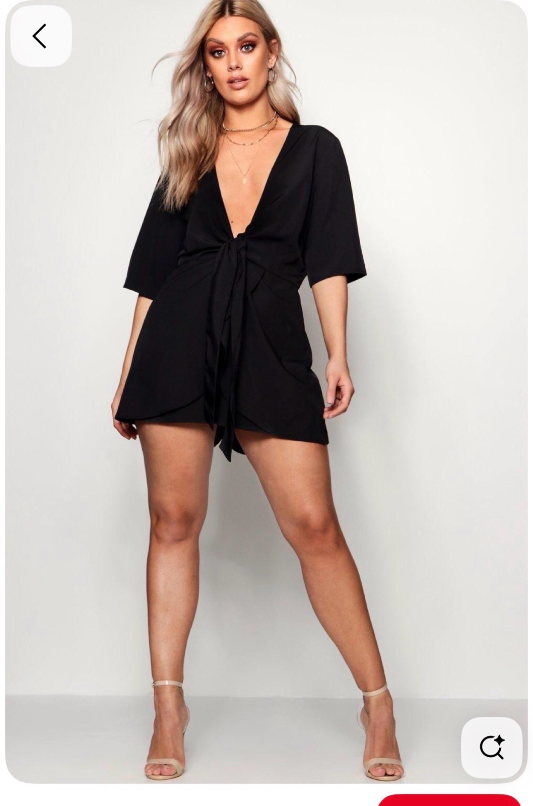 Robe short boohoo