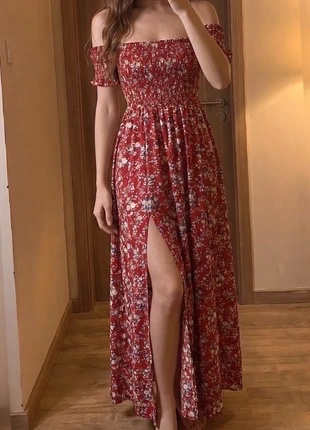 Robe maxi avec fente