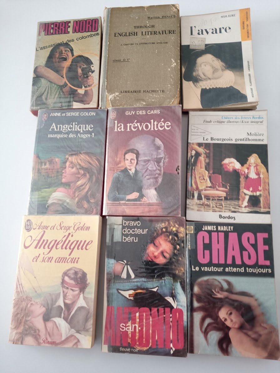 Lot de 9 livres