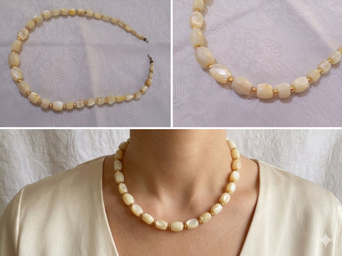 Magnifique collier en nacre