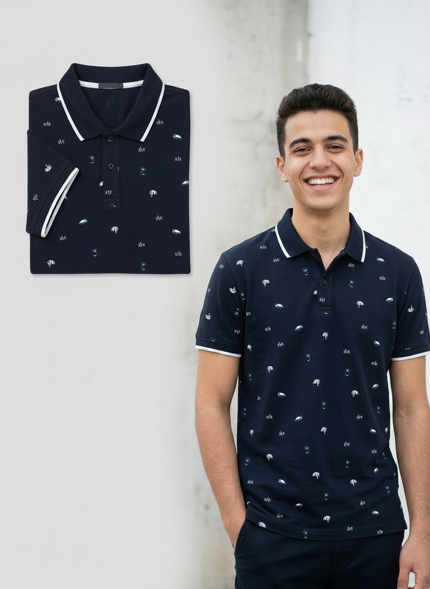 Polo bleu marine de la marque zen