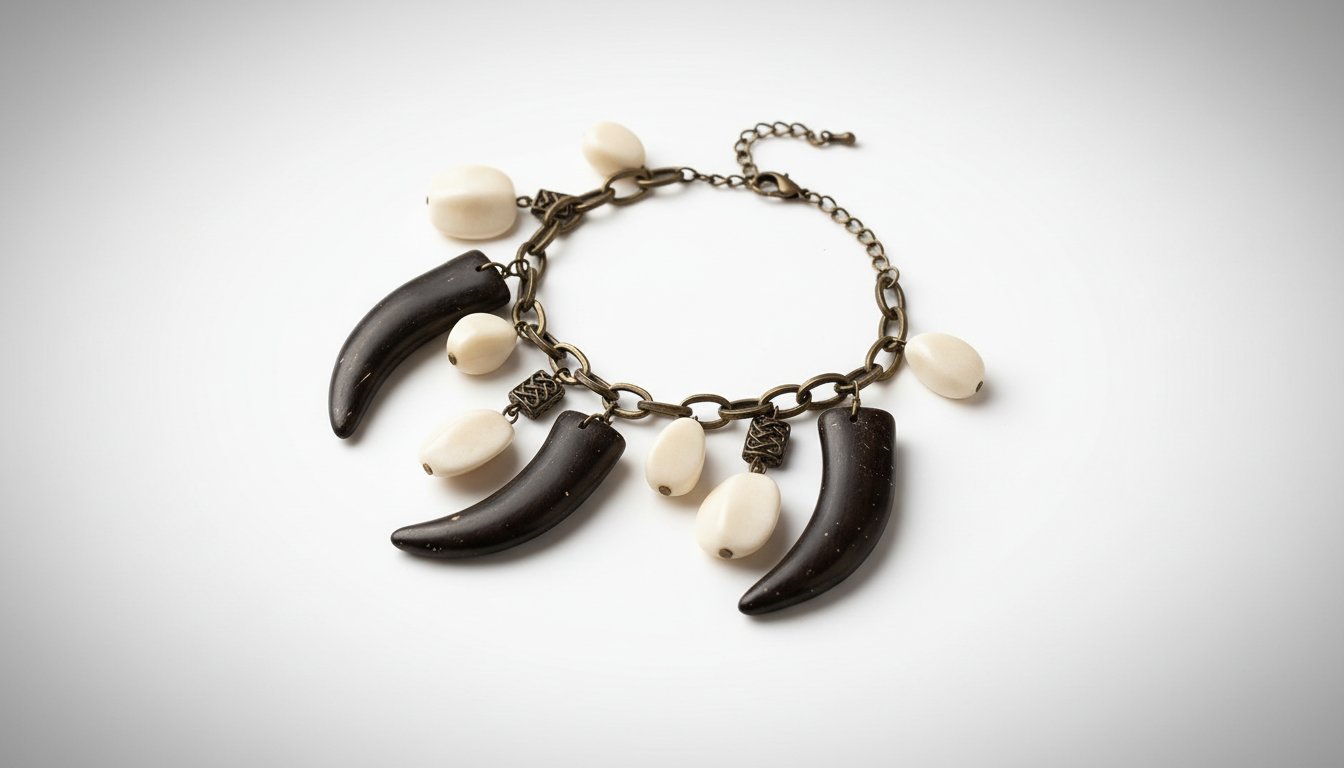 Très jolie bracelet avec fétiches