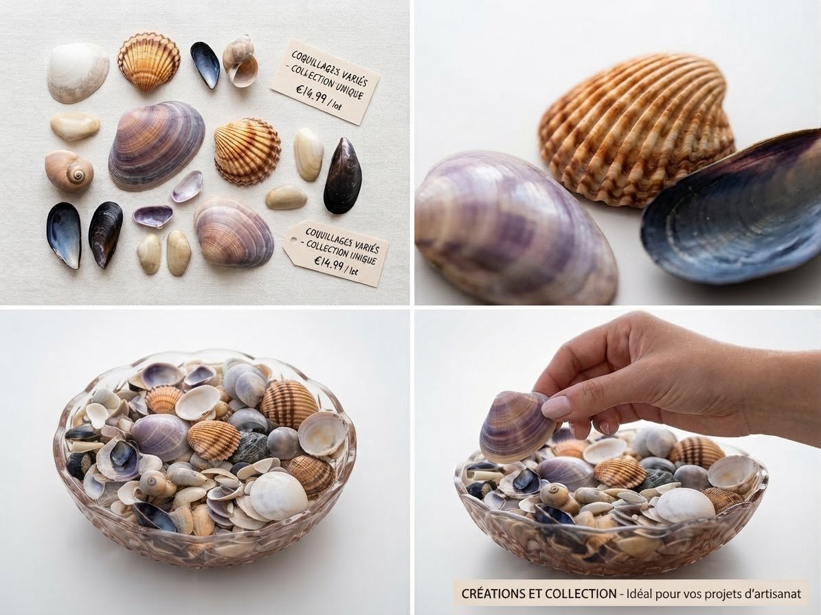 Coquillages variés 
