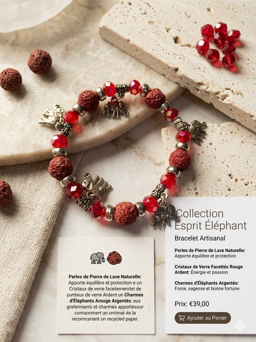 Magnifique bracelet avec pierres naturelles 
