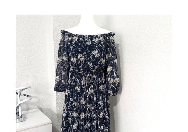 Robe chic col bateau