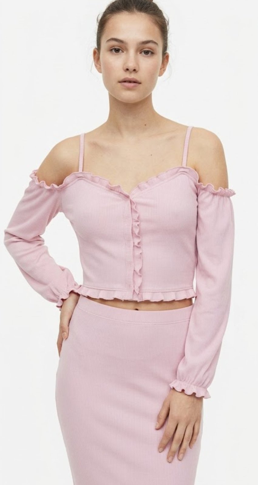 Pull rose poudré 