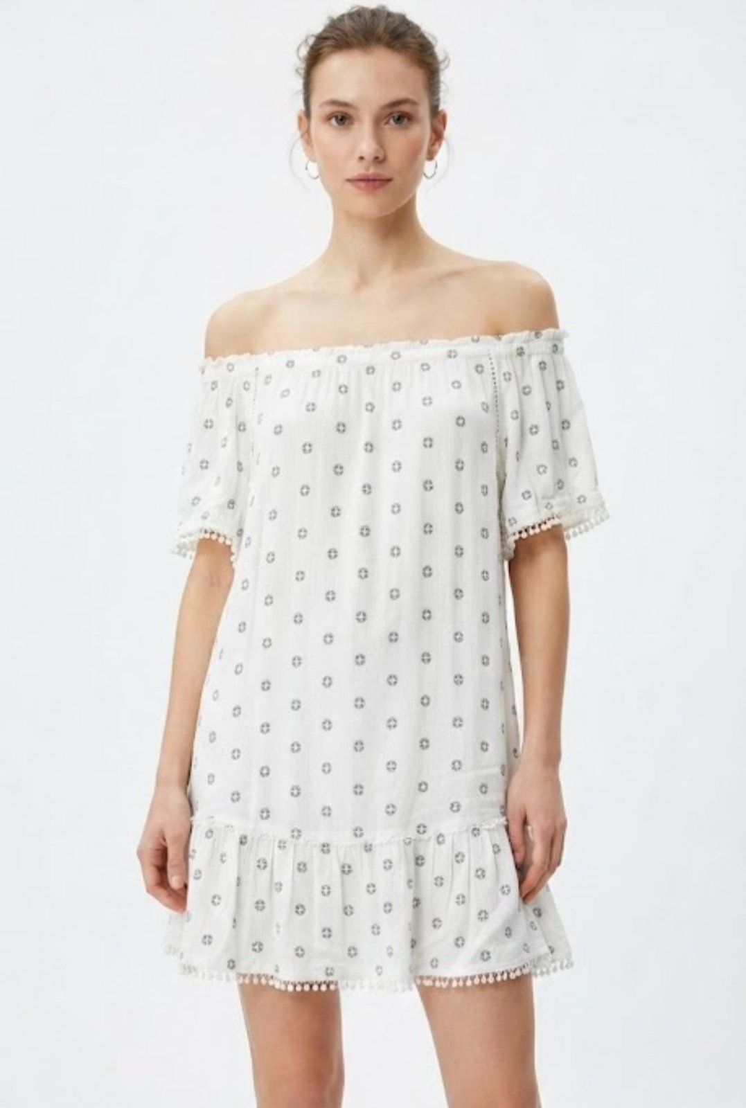 Robe col bateau blanc coton 🤍