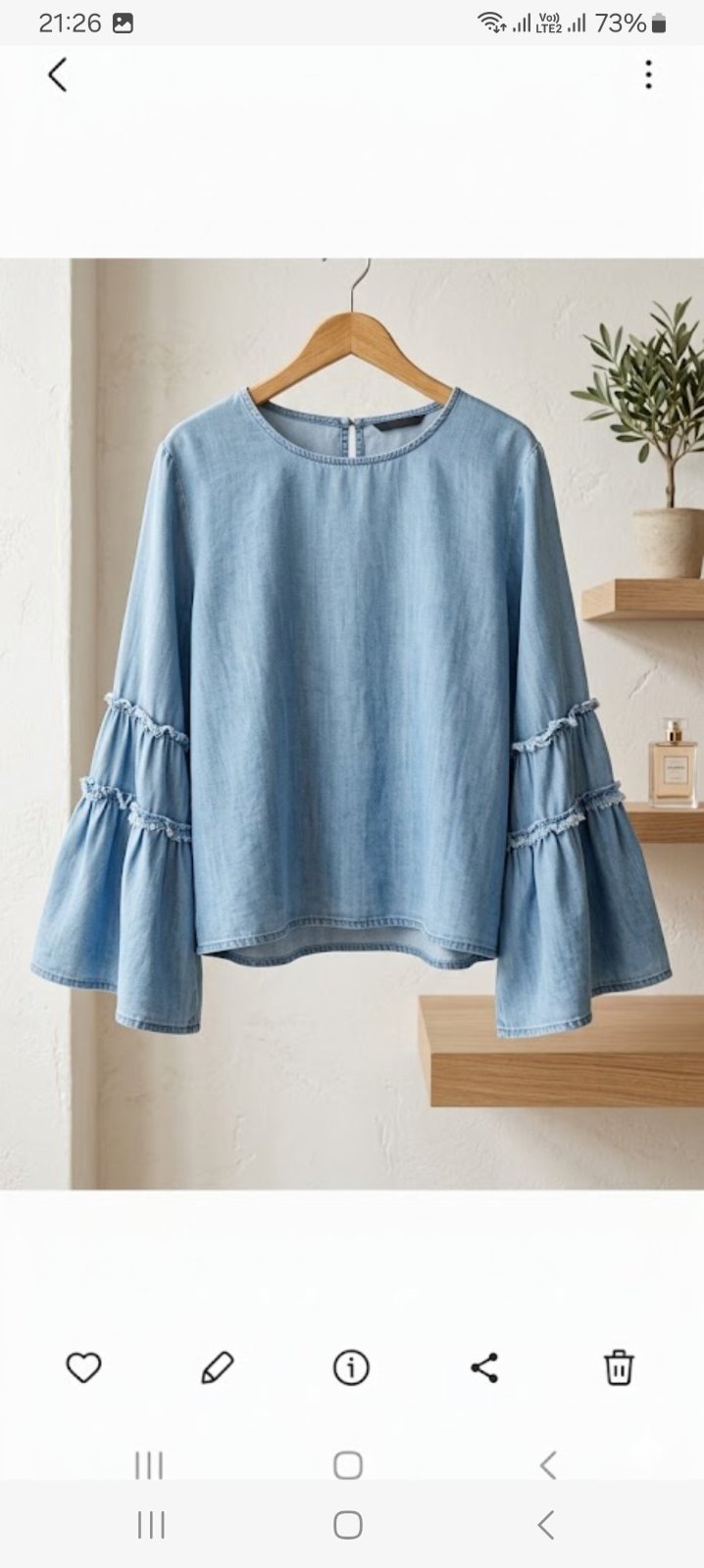 Pull jean taille M 