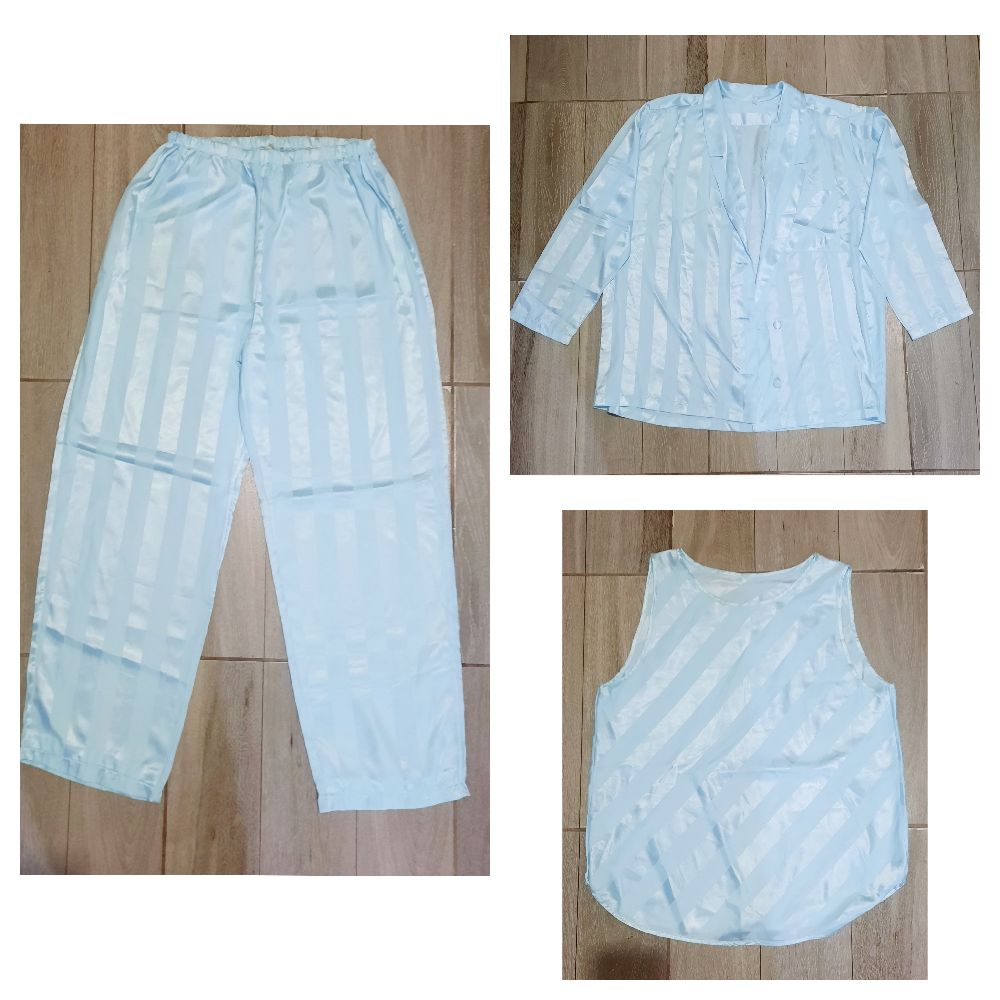 Pyjma 3 pièces satin de taille M / L