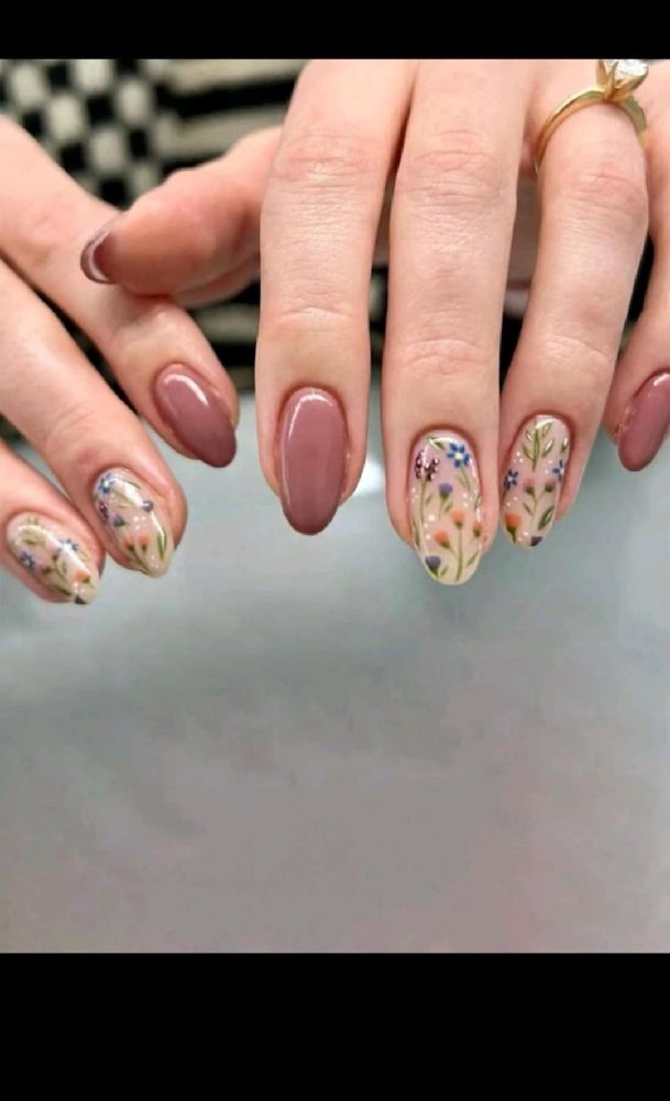 faux ongel avec motif