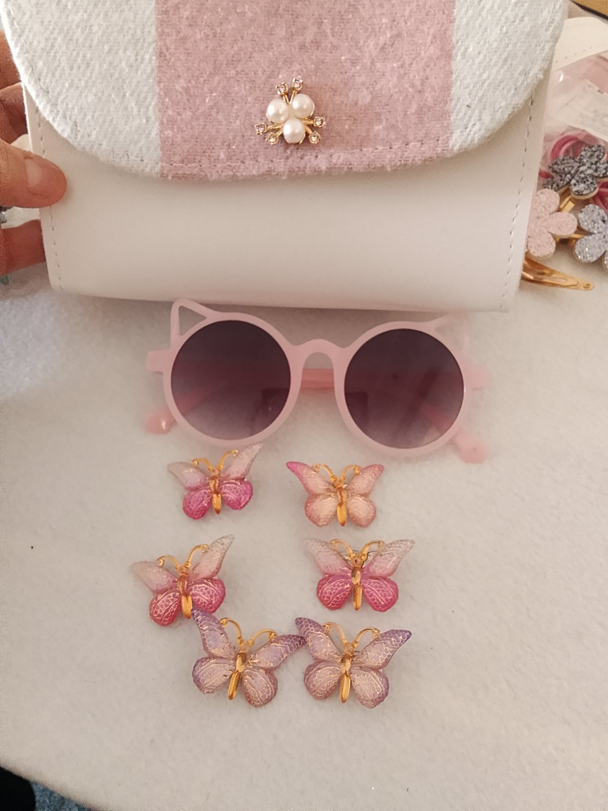 Lunette+6 barrette papillon 