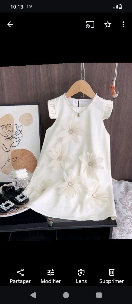 Robe fille shein 