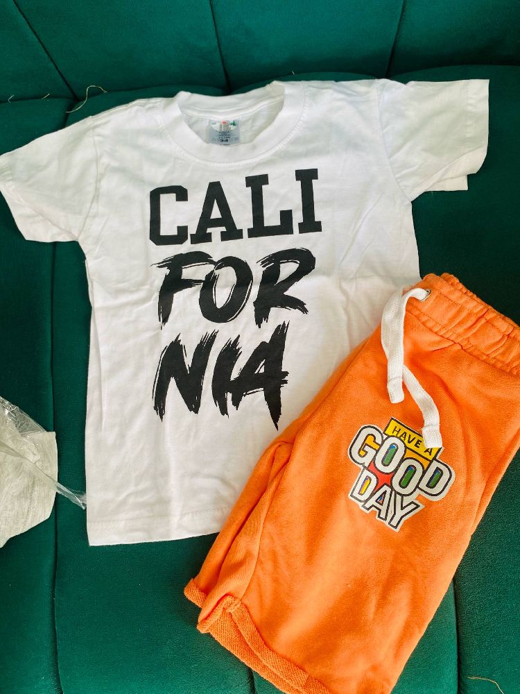 Tenue garson 3/4ans coton