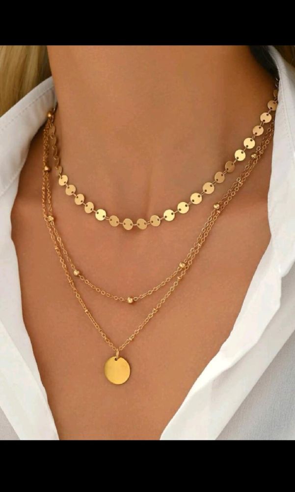 collier 3 pièces shein