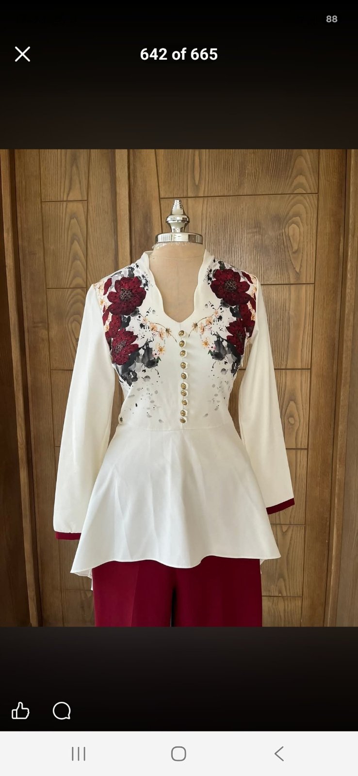Ensemble chic bordeaux 