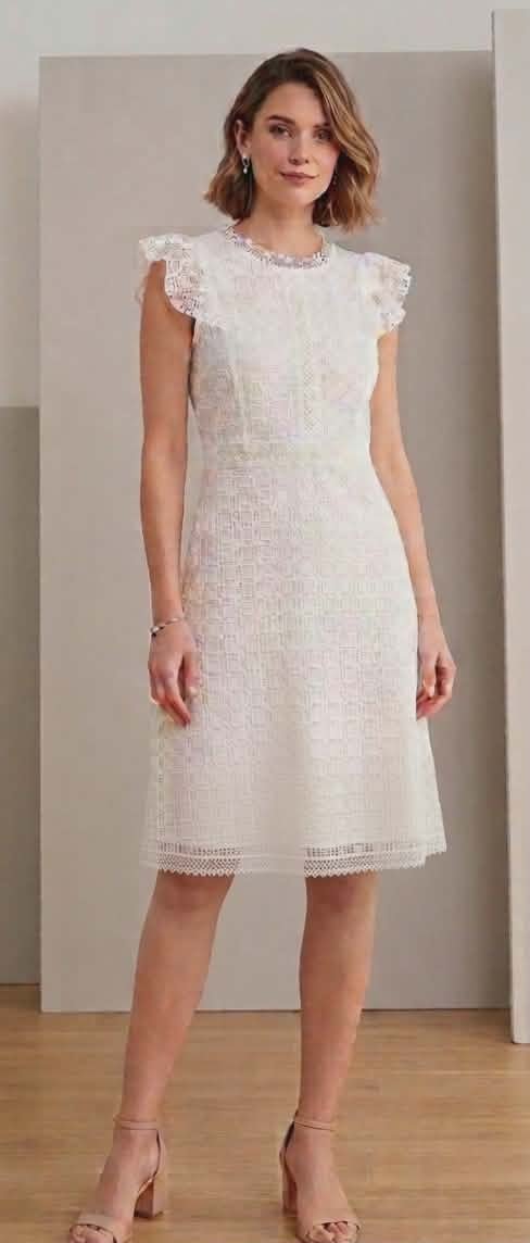 Robe blanche brodée importée 