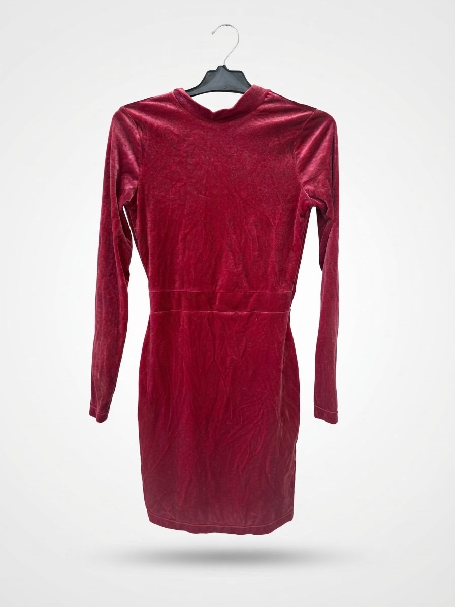 Robe rose velours 