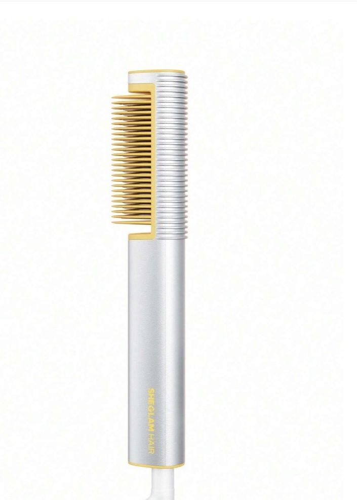 SHEGLAM Hair sLeek Chic 3D Thermal Straightening Brush-US Plug
