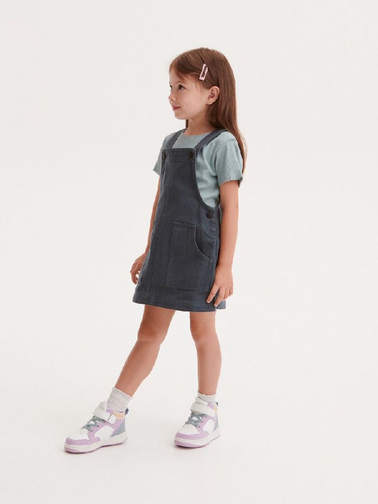 Robe salopette fille 