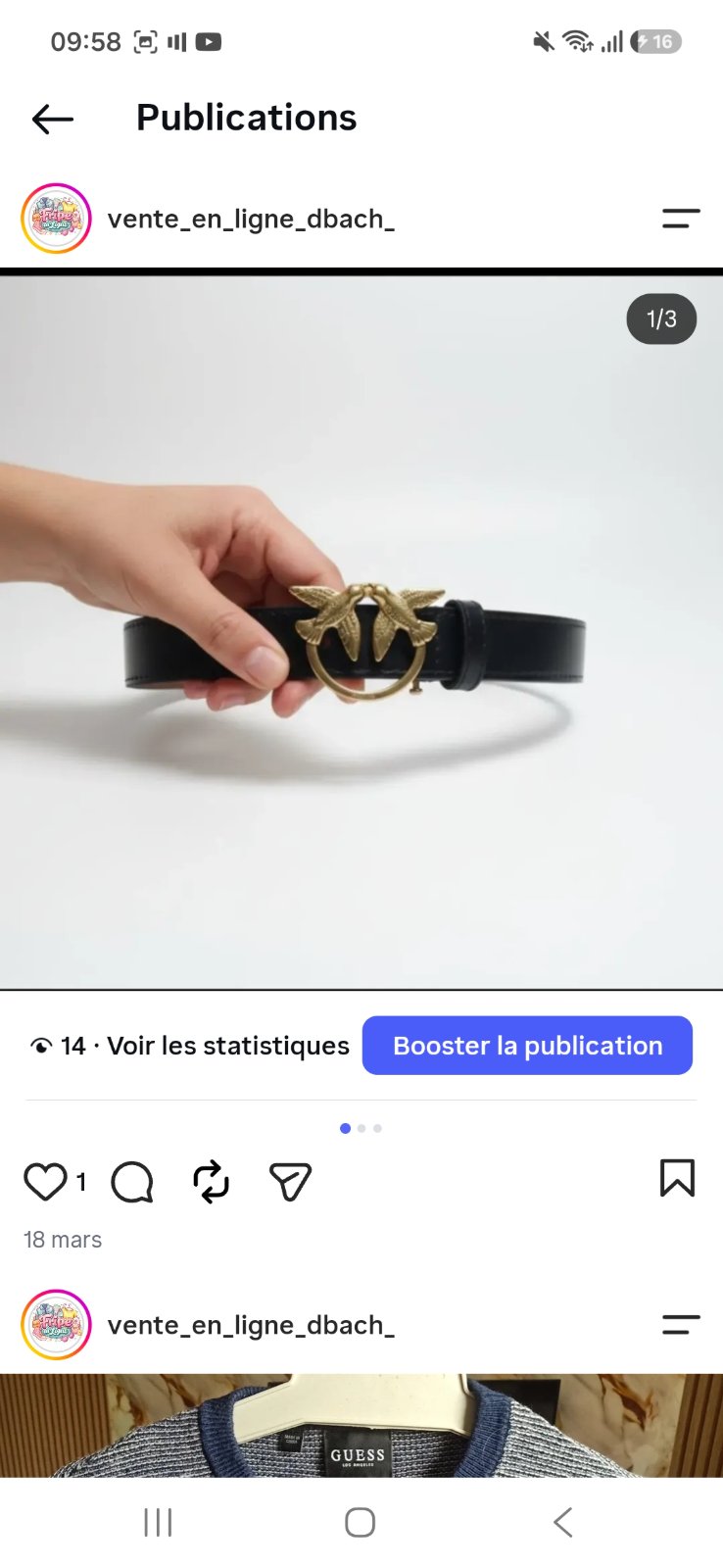 Ceinture Reversible