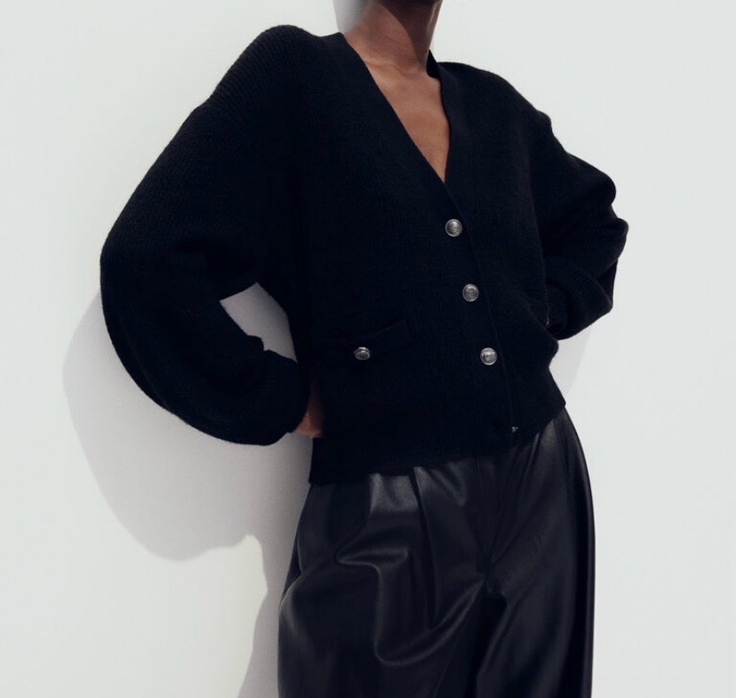 GILET EN MAILLE CÔTELÉE H&M L