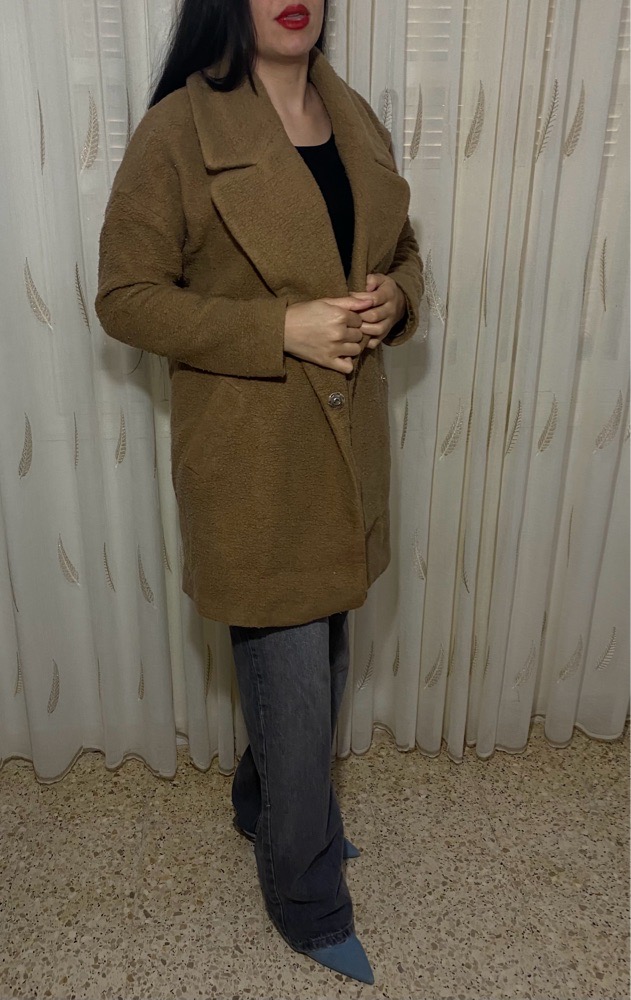 Manteau effet mouton