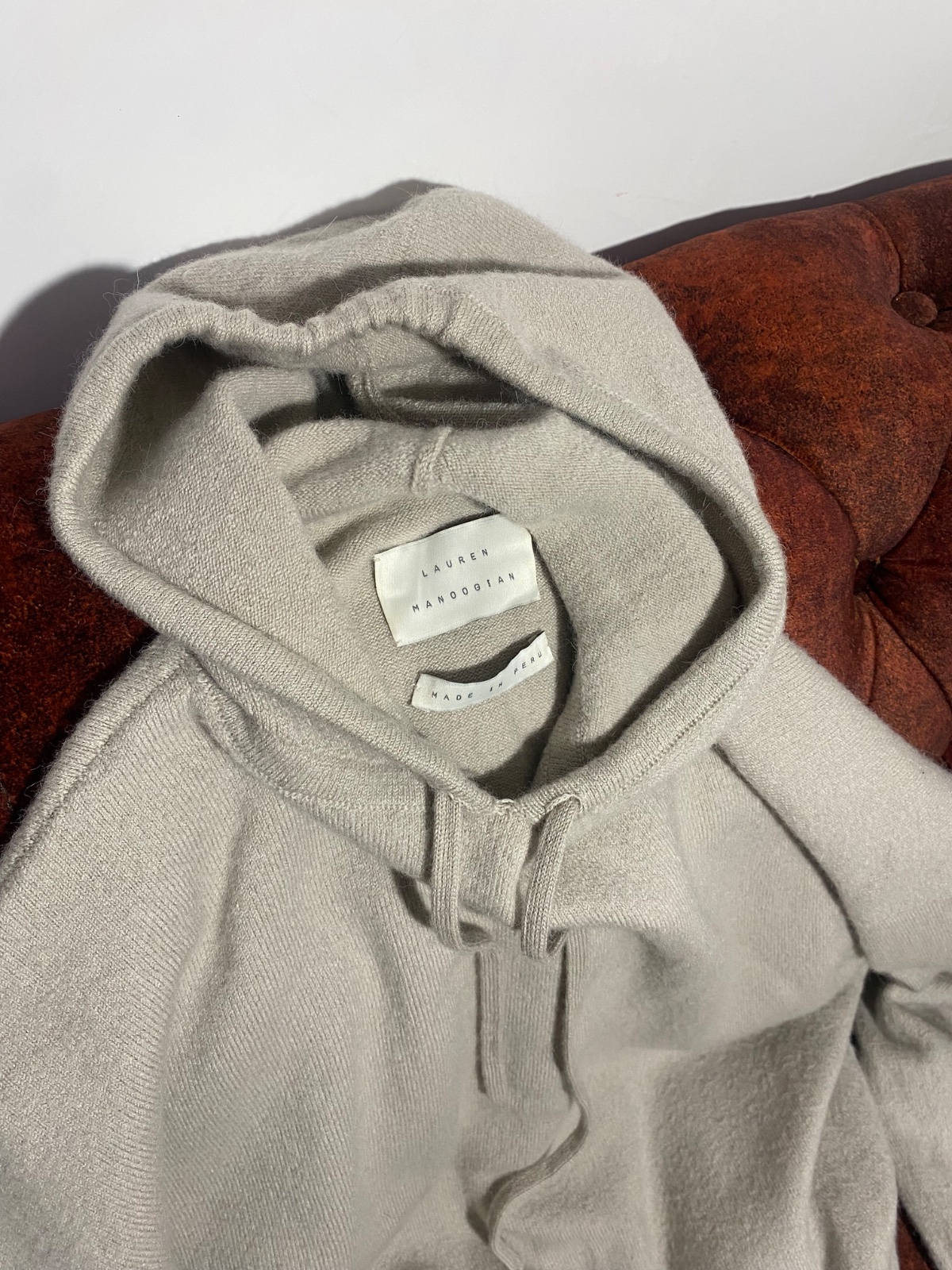 Pull à capuche Lauren Manoogian en maille haut de gamme
