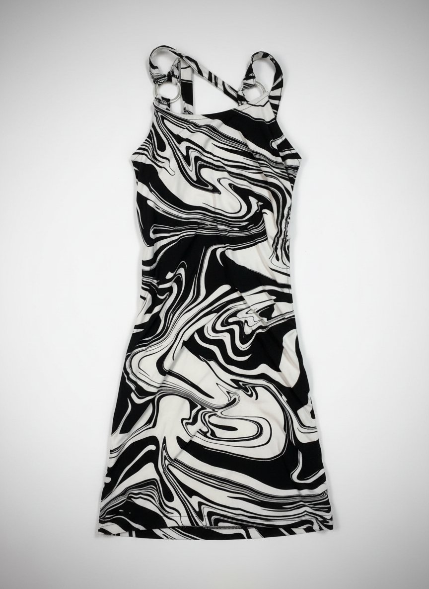 Robe noir et blanc 