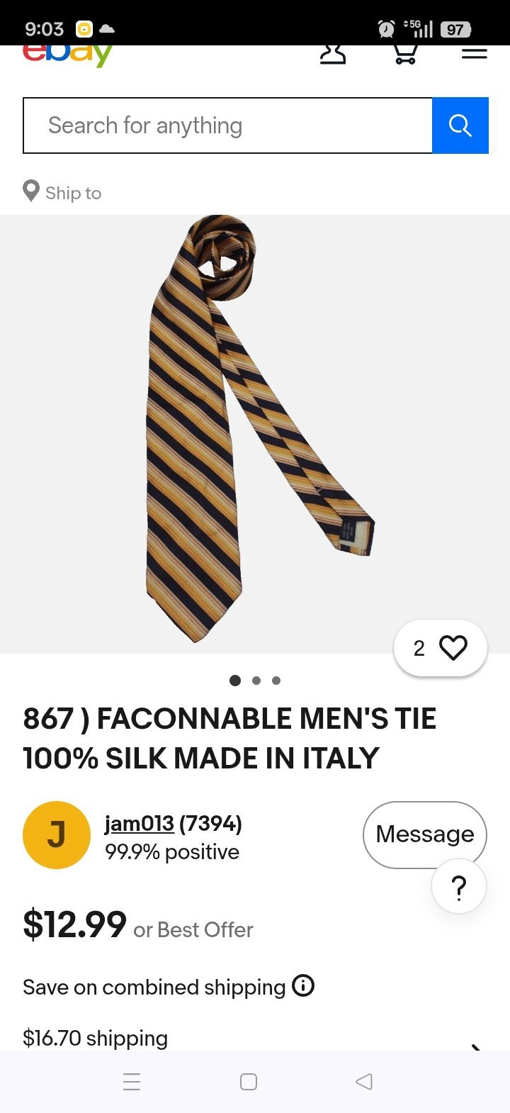 Cravate prochownik made in italy