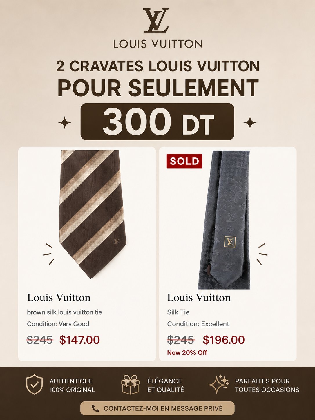 Cravate louis Vuitton 