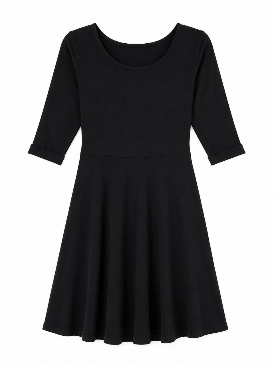🖤 Robe noire manches 3/4