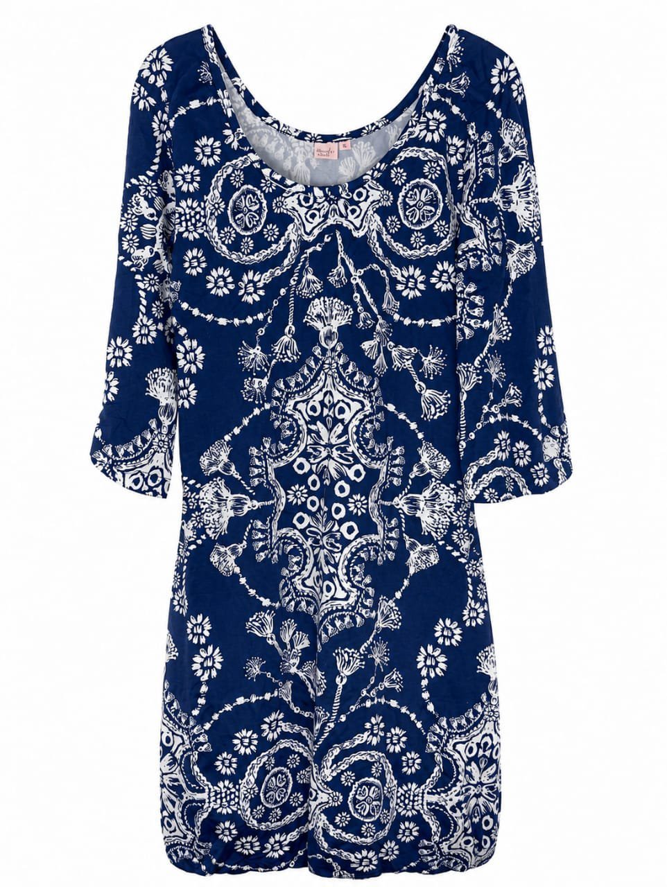 💙 Robe bleue imprimée