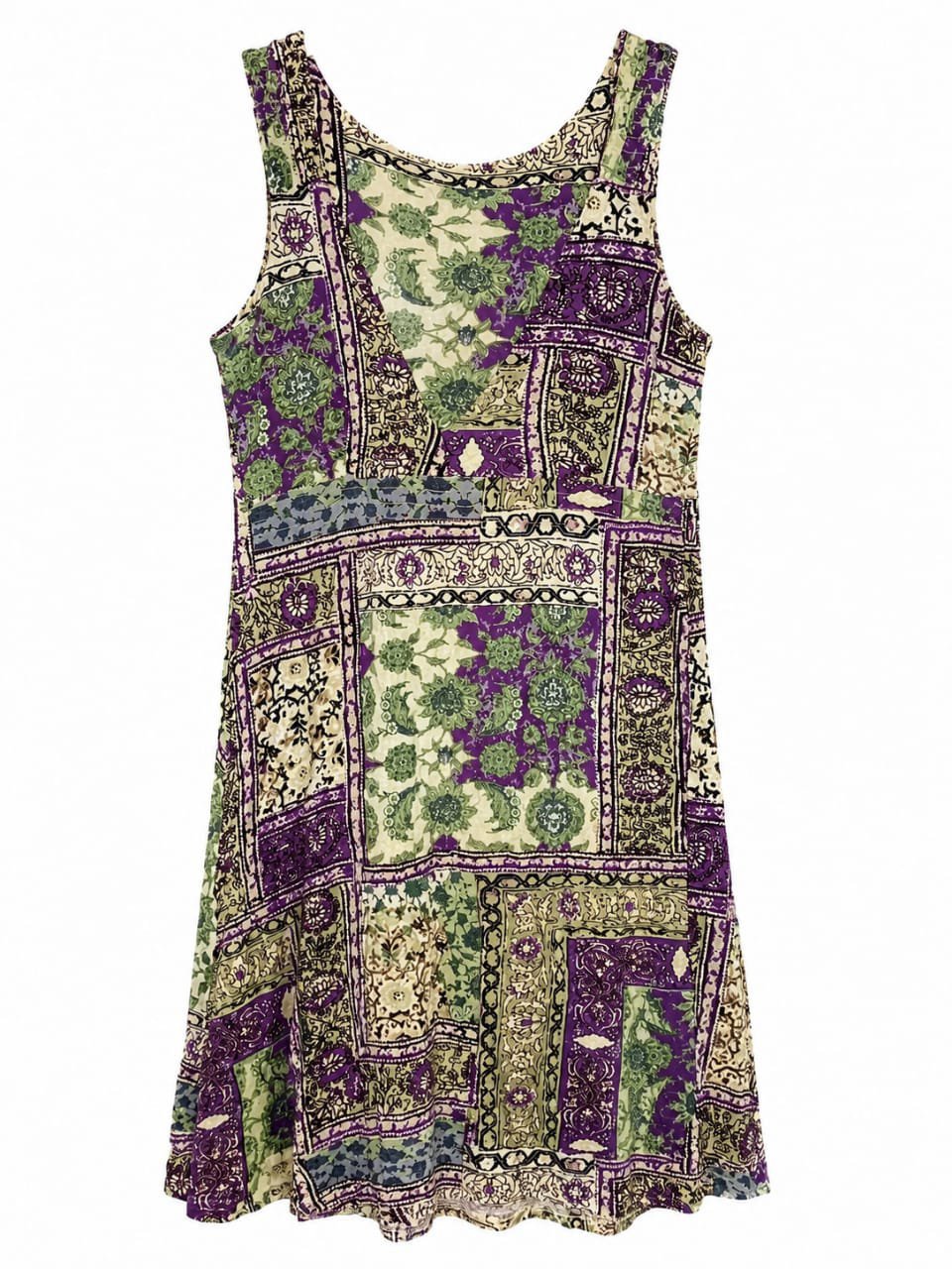 💜 Robe imprimée violette