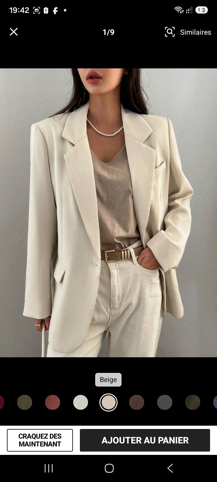 Blazer oversize shein
