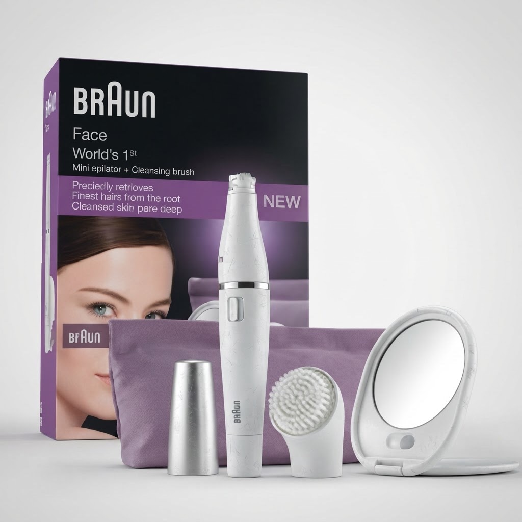 EPILATEUR ÉLECTRIQUE VISAGE - BRAUN SILK-ÉPIL 830 + 3 ACCESSOIRES