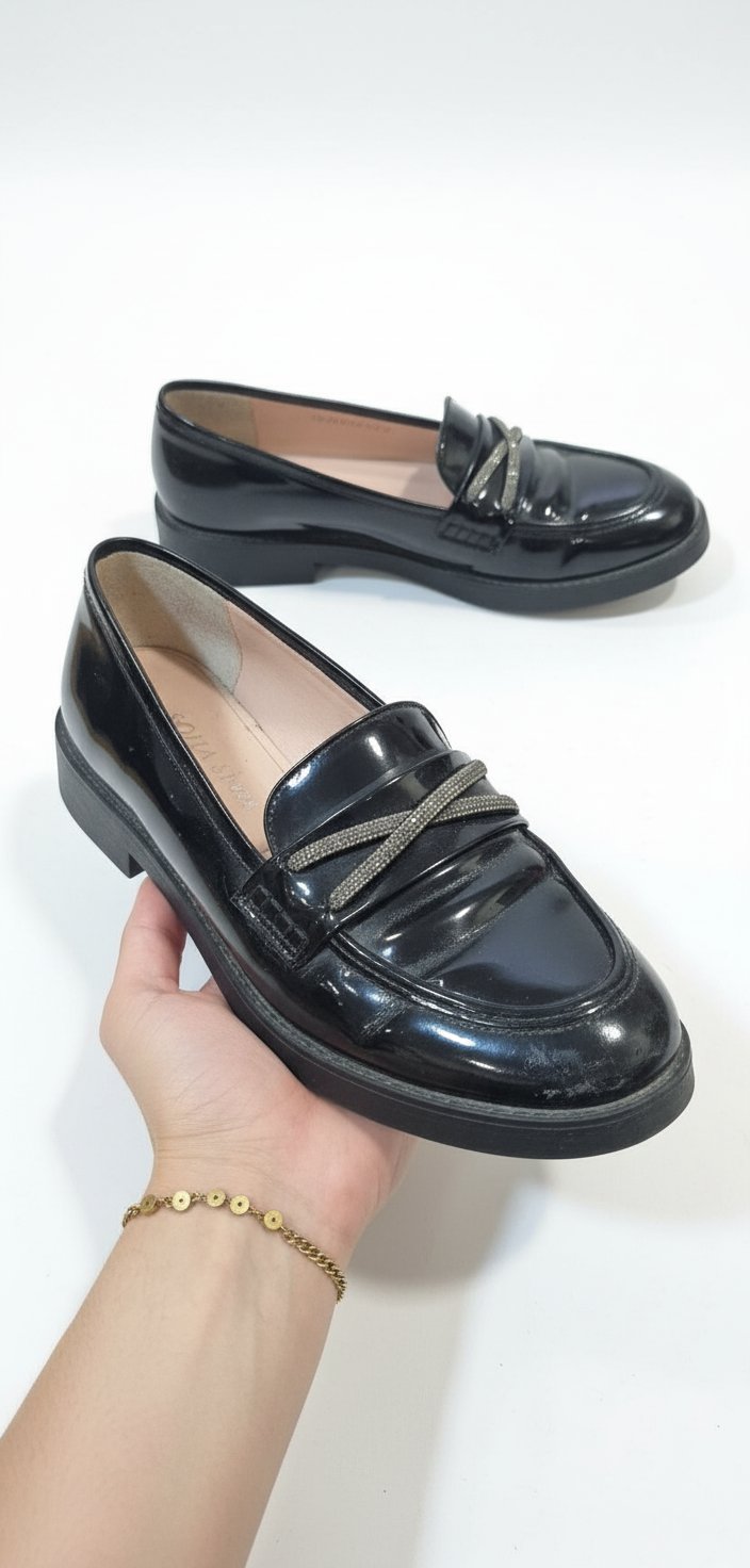 Mocassin vernis noire 