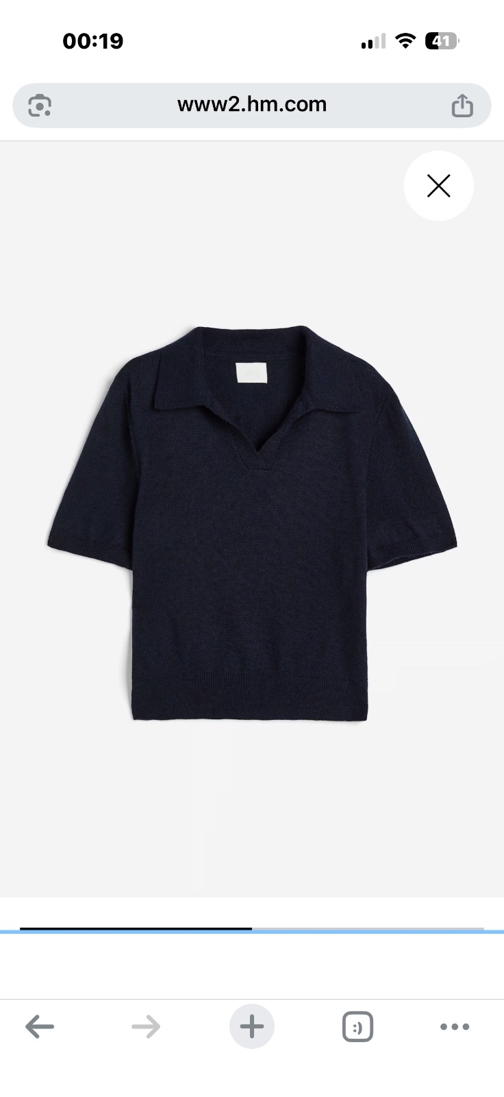 Pull H and M en bleu roi , 