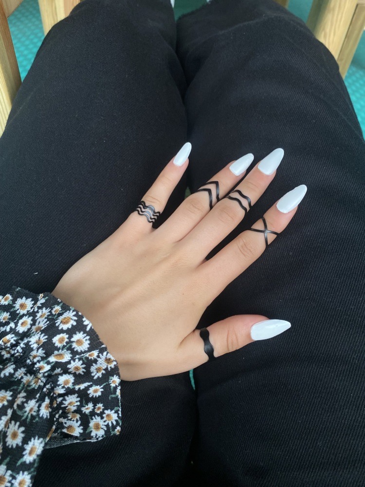 lot de 5 bagues tendance 