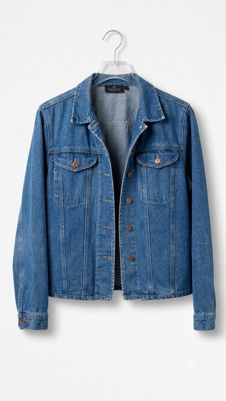 جاكيت جينز كلاسيكي أزرق (Veste en jean classique)