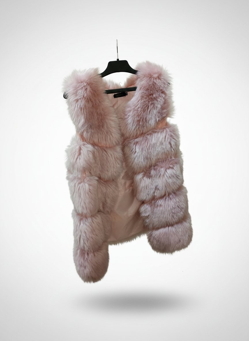 Manteau sans manche fourrur